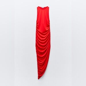 Zara NWT Fitted shaped polyamide dress